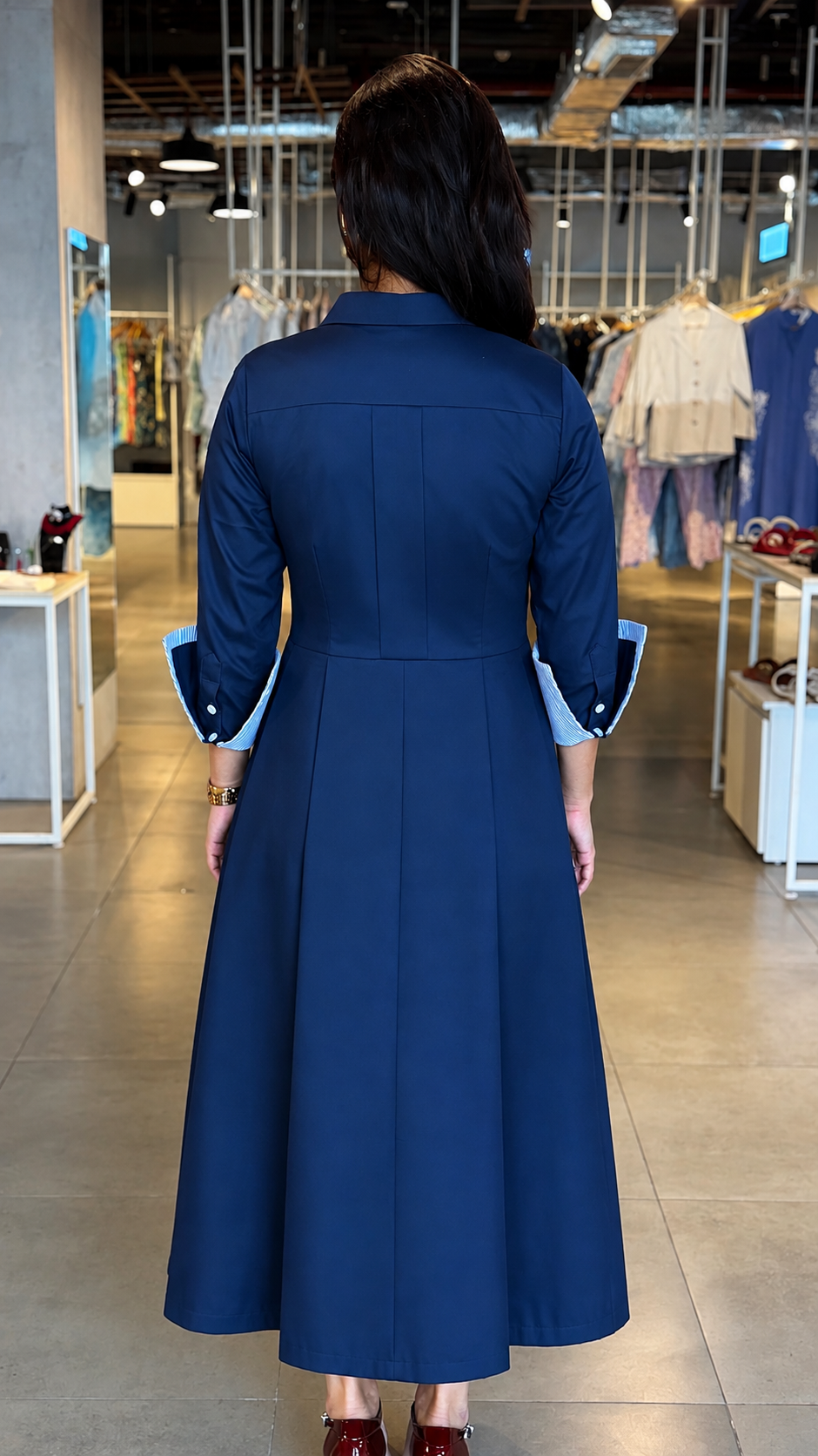 Denise Navy Dress