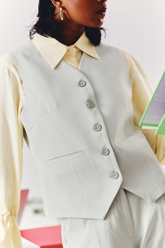 Diana- Sage Green Waistcoat
